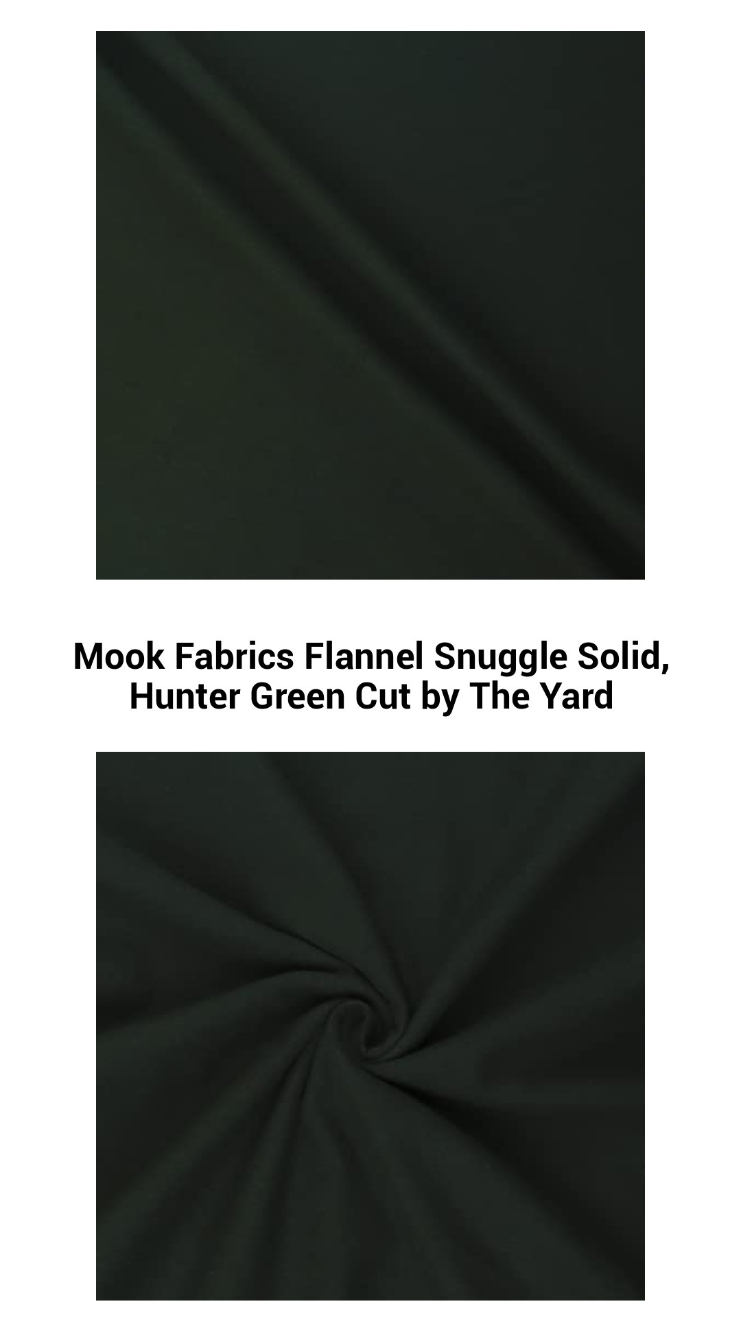 Luxurious Hunter Green Cotton Flannel Fabric by the Yard - Perfect for Cozy Creations and DIY Projects