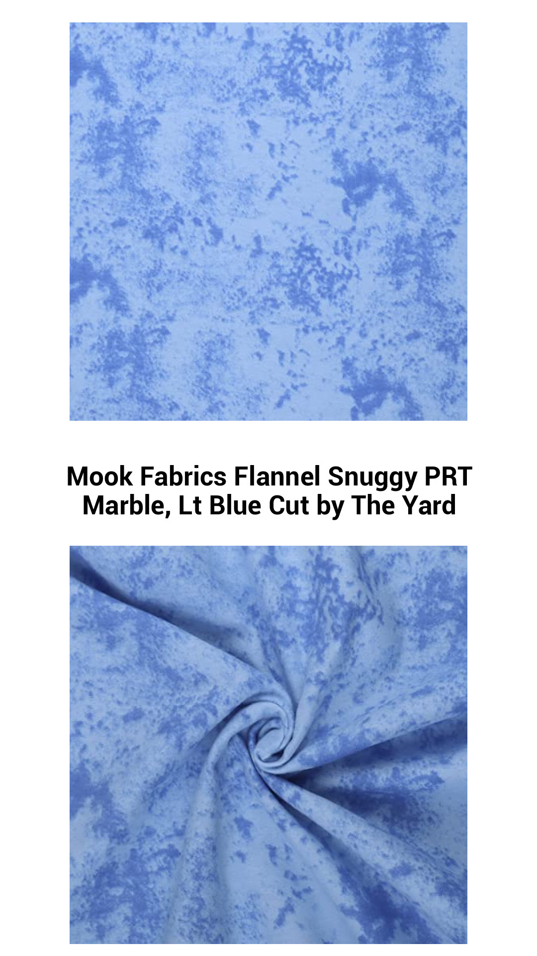 Luxurious Light Blue Flannel Fabric by Mook Fabrics - Perfect for Quilting, Apparel, and Crafts Cut by the Yard