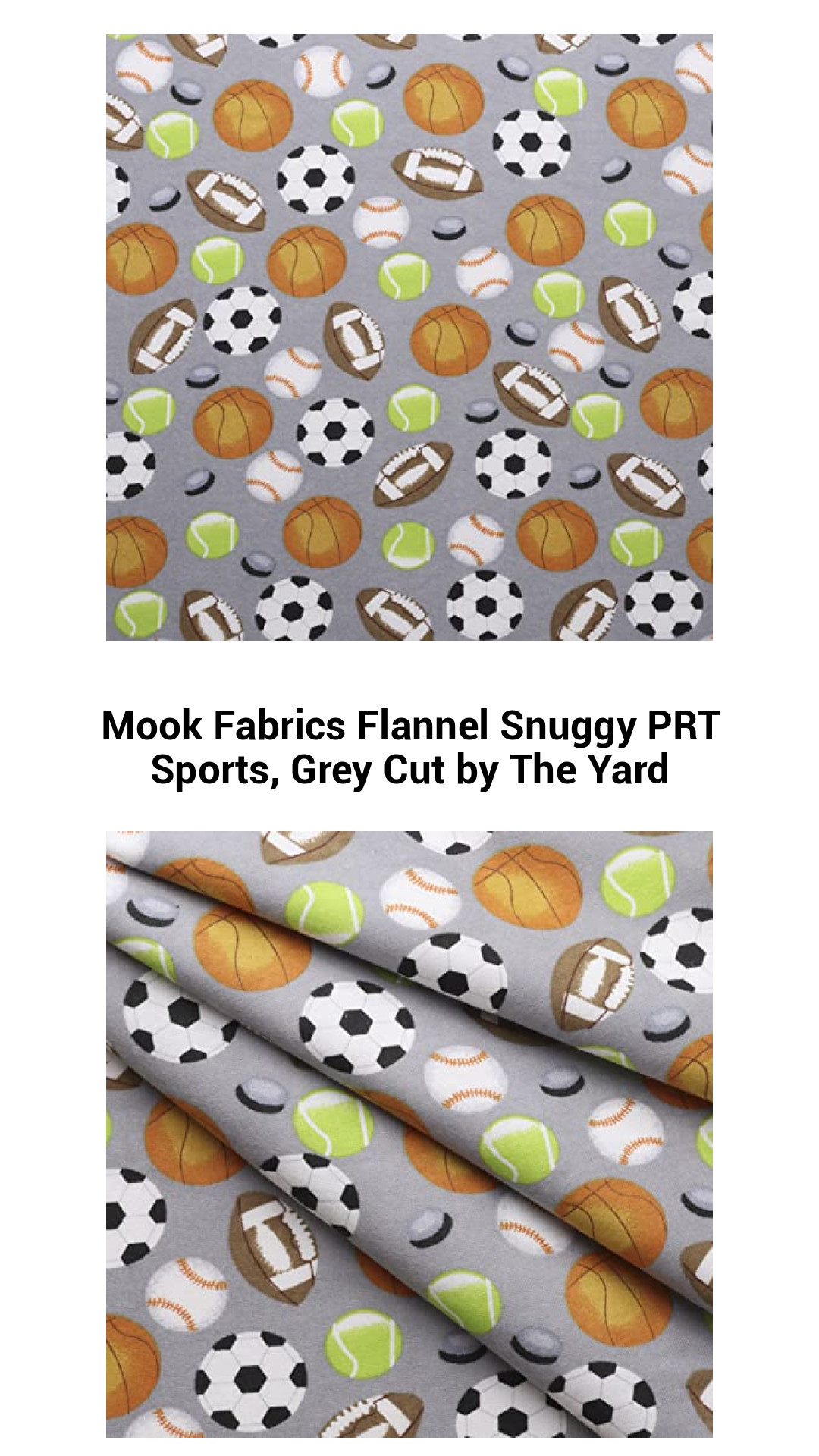 Premium Grey Flannel Snuggy Fabric by Mook Fabrics – Versatile Cotton for Quilting and Crafts, Sold by the Yard