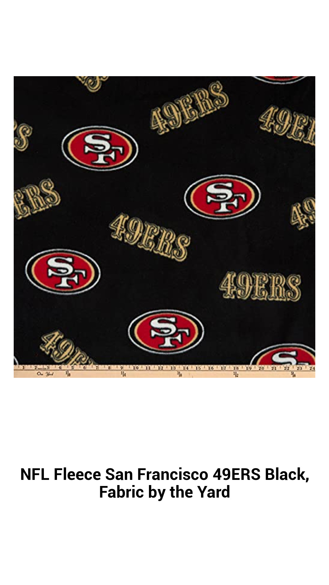 Premium NFL Fleece Fabric for San Francisco 49ERS Fans – Soft, Cozy, and Ideal for Your Creative Projects