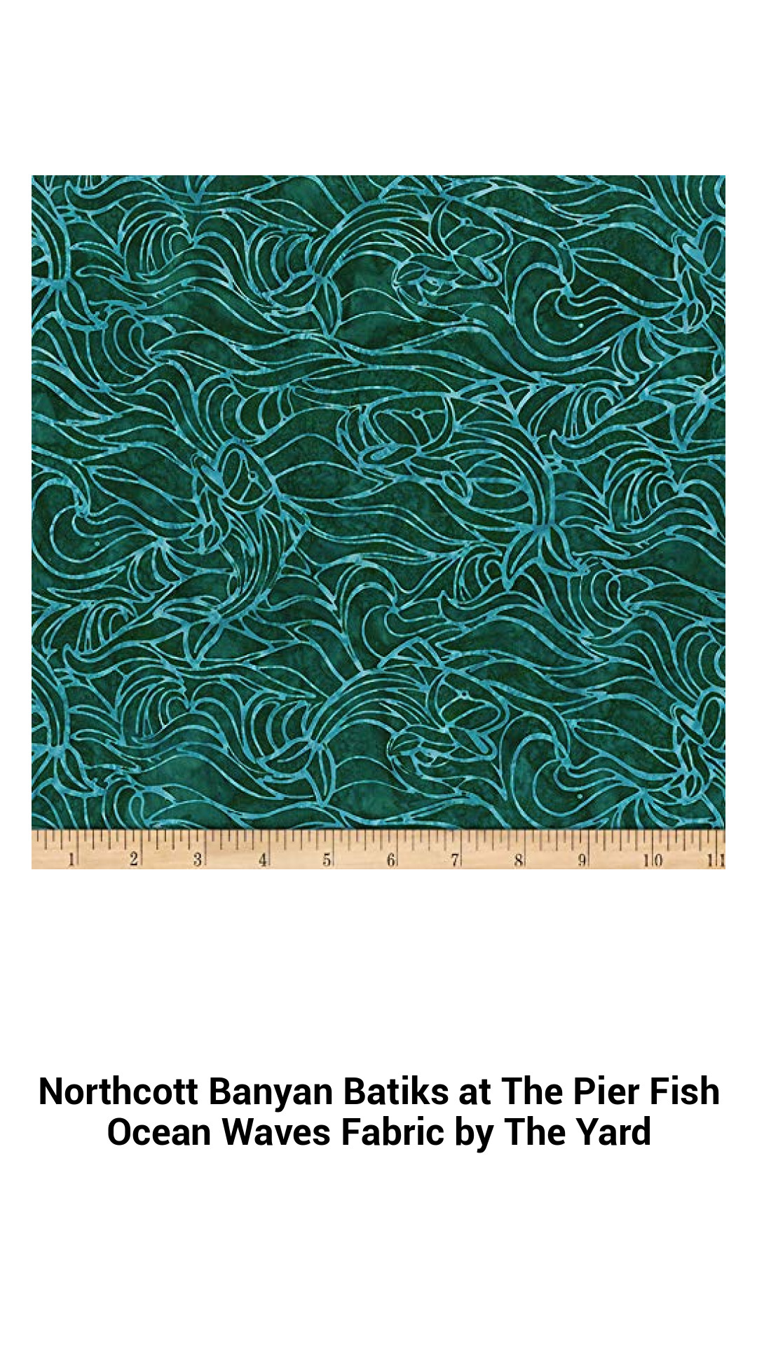 Dive into Creativity with Northcott Banyan Batiks Ocean Waves Fabric - Vibrant Fish Patterns by the Yard for Unique Quilting and Craft Projects