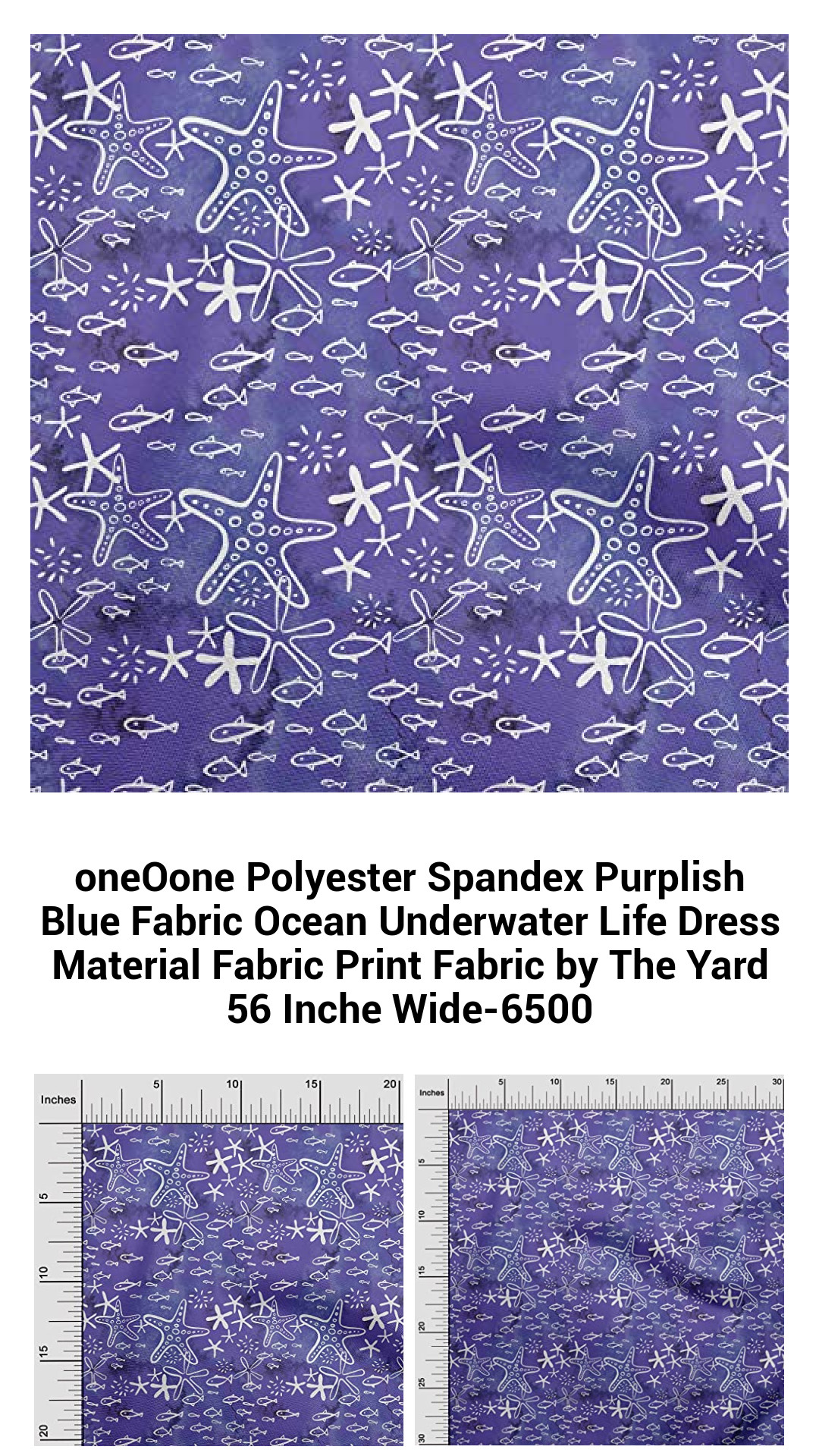oneOone Polyester Spandex Purplish Blue Fabric Ocean Underwater Life Dress Material Fabric Print Fabric by The Yard 56 Inche Wide-6500 oneOone Polyester Spandex Purplish Blue Fabric Ocean Underwater Life Dress Material Fabric Print Fabric by The Yard 56 Inche Wide-6500