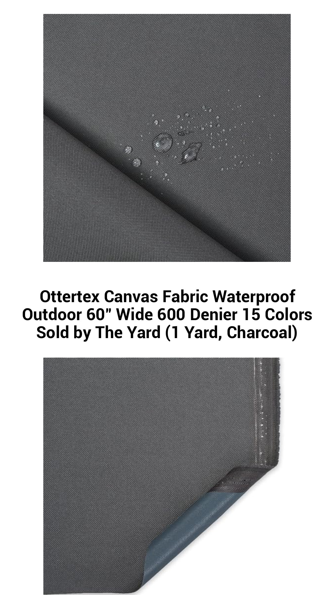 Durable Ottertex Waterproof Canvas Fabric – 60" Wide, 600 Denier, 15 Vibrant Colors Available by the Yard