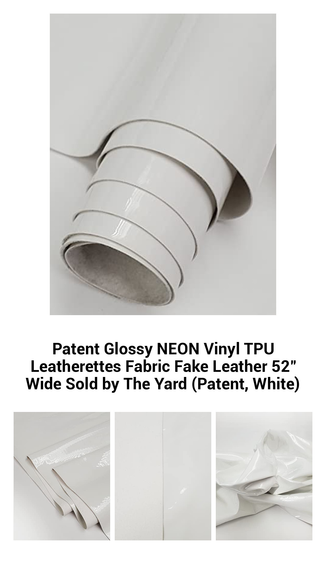 Dazzling Glossy Neon Vinyl TPU Fabric - 52" Wide, Perfect for Fashion & Upholstery Projects