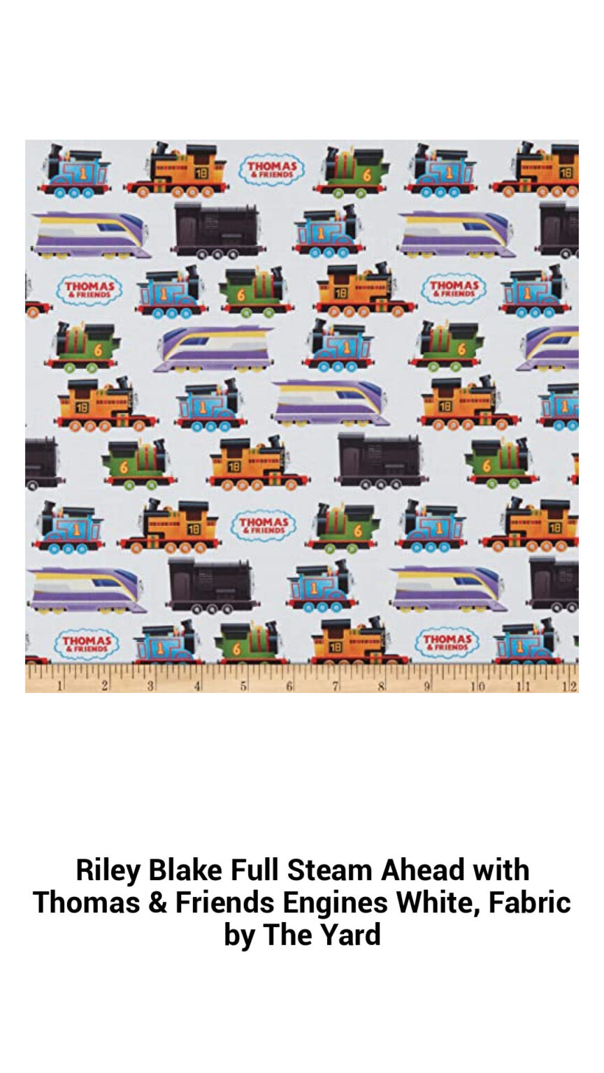 Riley Blake Thomas & Friends Full Steam Ahead Cotton Fabric by the Yard ...