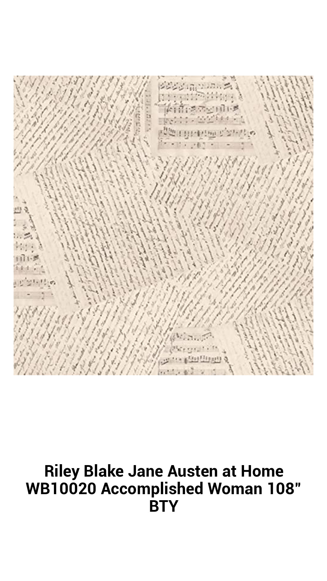 Elegant Accomplished Woman Fabric by Riley Blake - Jane Austen at Home Collection, 108-Inch Wide, Ideal for Quilting and Home Décor