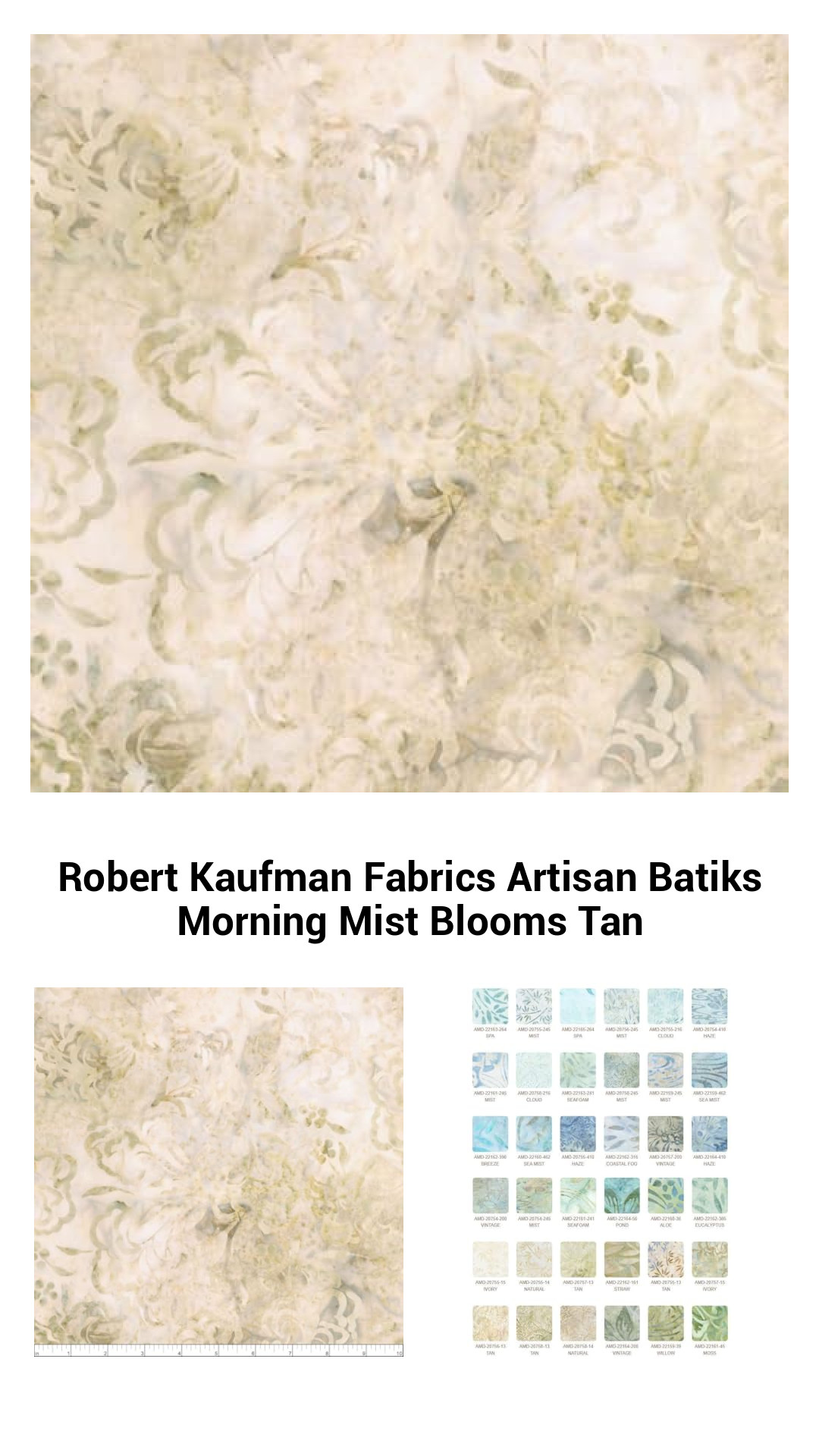 Robert Kaufman Fabrics Artisan Batiks Morning Mist Blooms Tan Robert Kaufman Fabrics Artisan Batiks Morning Mist Blooms Tan
