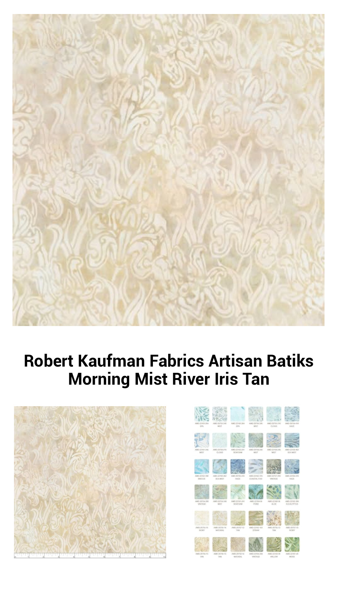 Robert Kaufman Fabrics Artisan Batiks Morning Mist River Iris Tan Robert Kaufman Fabrics Artisan Batiks Morning Mist River Iris Tan