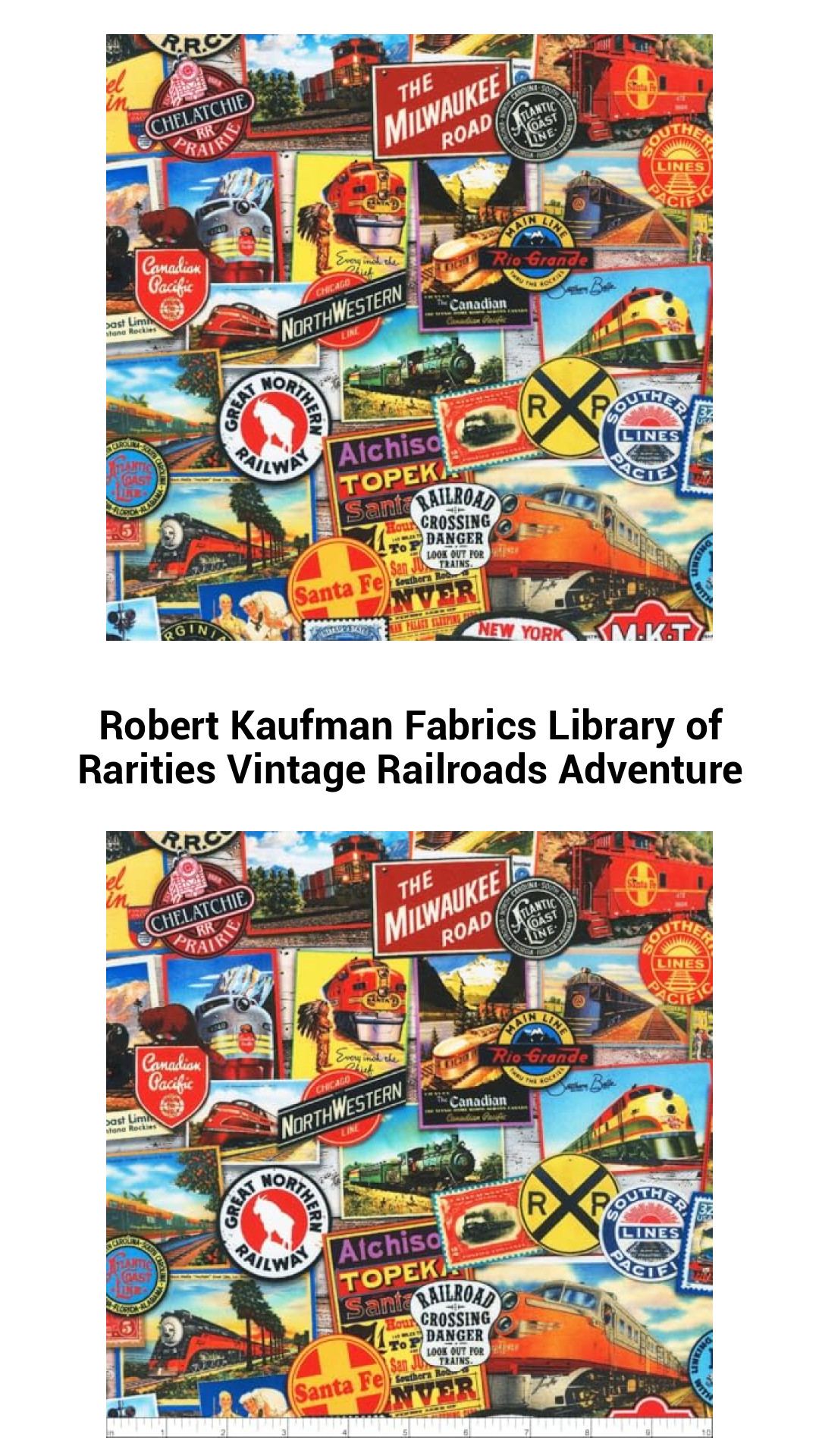 Discover the Charm of Vintage Railroads: Robert Kaufman Fabrics Library of Rarities for Creative Adventures