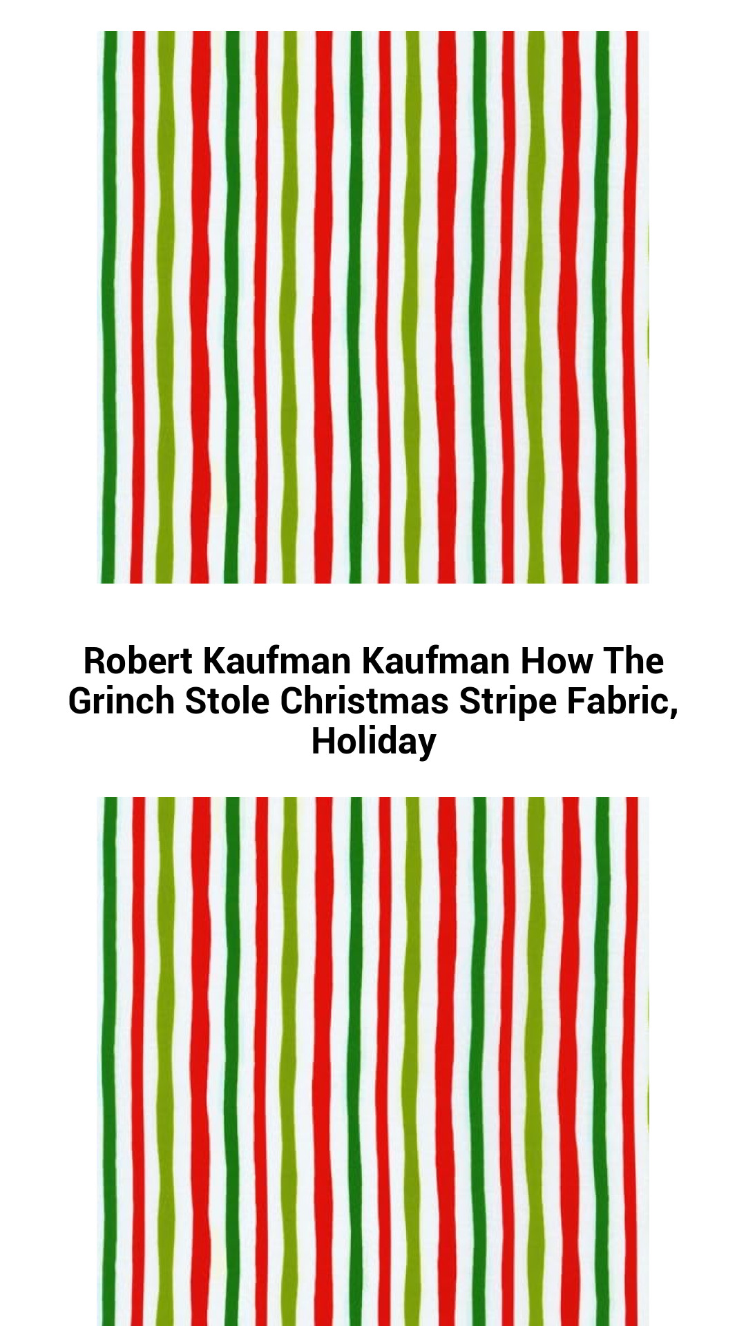 Festive Grinch Stripe Cotton Fabric for Quilting and Crafts - Perfect for Holiday Projects