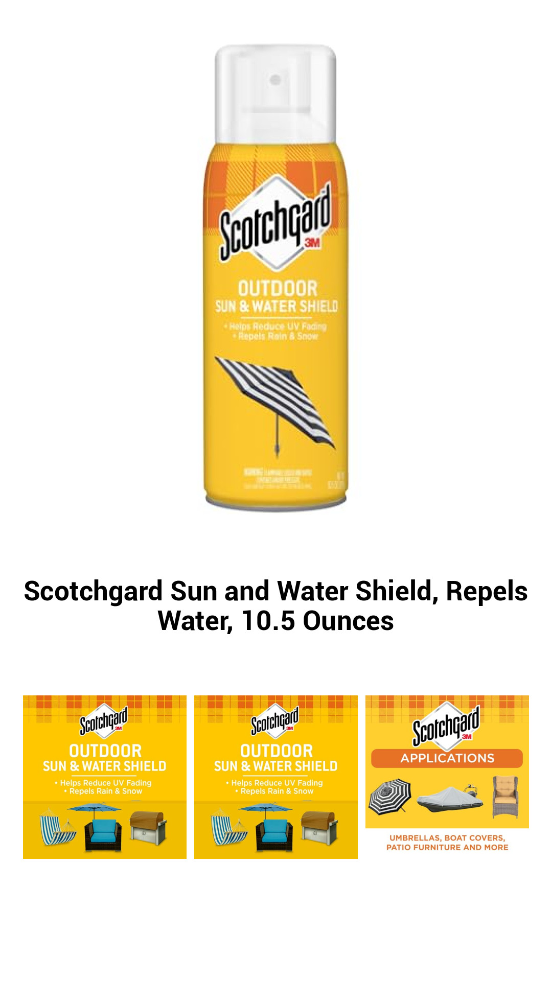 Ultimate Scotchgard Sun & Water Shield – 10.5 Ounces of Superior Fabric Protection Against UV Rays and Water Damage