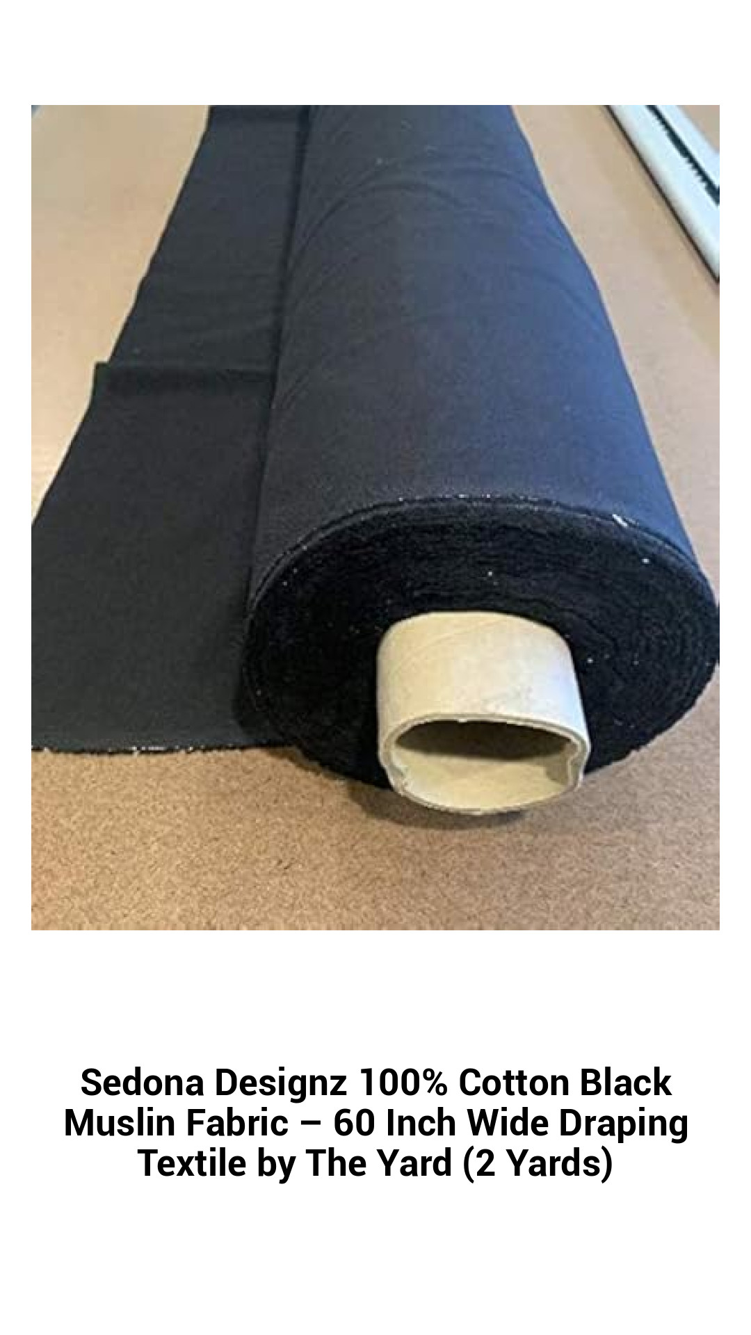 Sedona Designz 100% Cotton Black Muslin Fabric – 60 Inch Wide Draping Textile by The Yard (2 Yards) Sedona Designz 100% Cotton Black Muslin Fabric – 60 Inch Wide Draping Textile by The Yard (2 Yards)