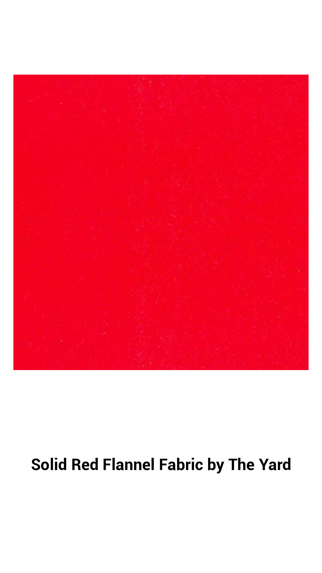 Premium Solid Red Cotton Flannel Fabric by the Yard - Perfect for Cozy Projects and Crafting Needs