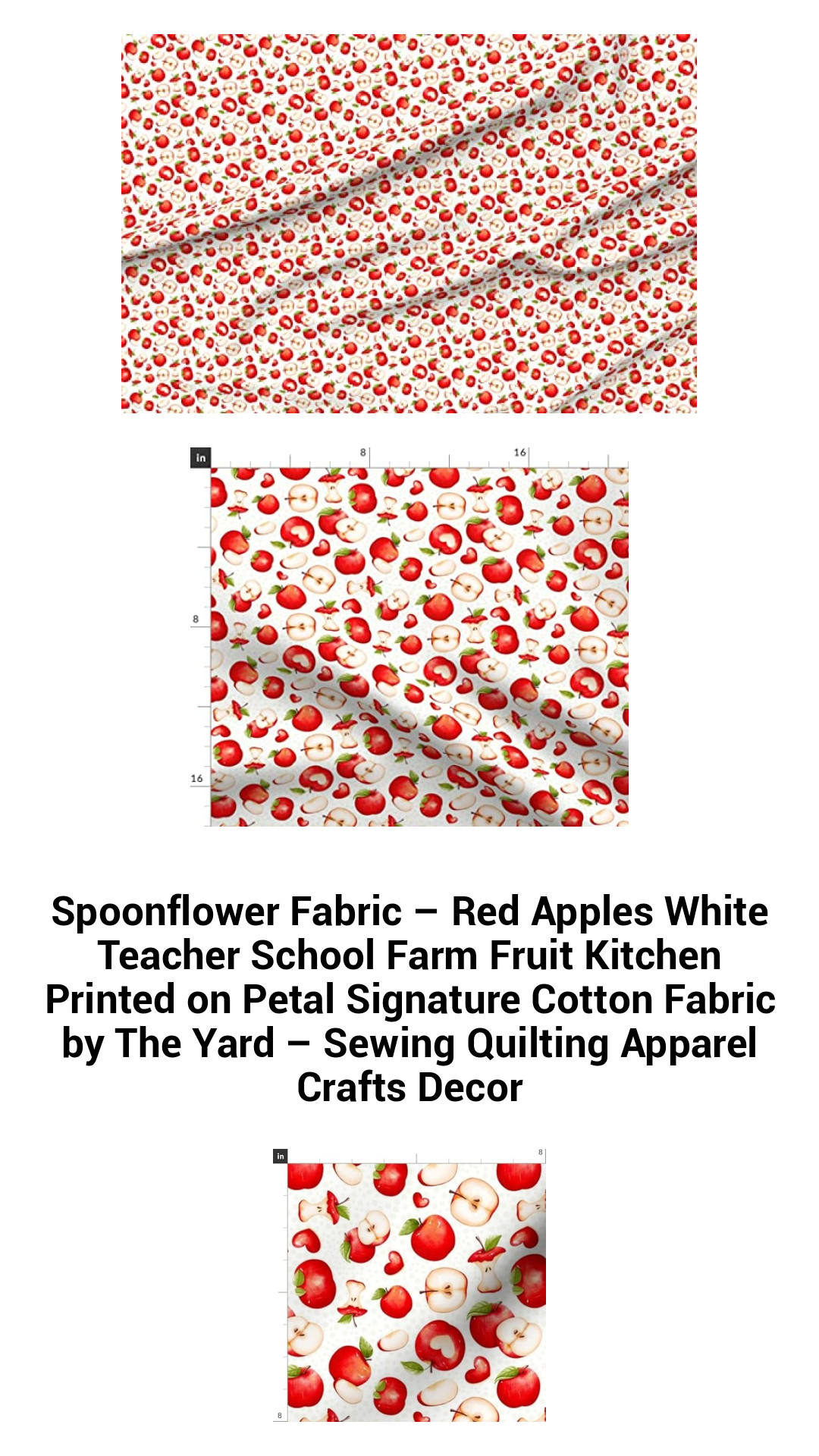 Spoonflower Fabric – Red Apples White Teacher School Farm Fruit Kitchen Printed on Petal Signature Cotton Fabric by The Yard – Sewing Quilting Apparel Crafts Decor Spoonflower Fabric – Red Apples White Teacher School Farm Fruit Kitchen Printed on Petal Signature Cotton Fabric by The Yard – Sewing Quilting Apparel Crafts Decor
