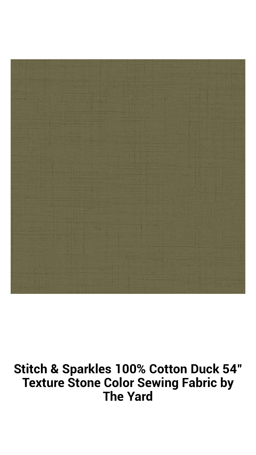 Stitch & Sparkles 100% Cotton Duck 54" Texture Stone Color Sewing Fabric by The Yard Stitch & Sparkles 100% Cotton Duck 54" Texture Stone Color Sewing Fabric by The Yard