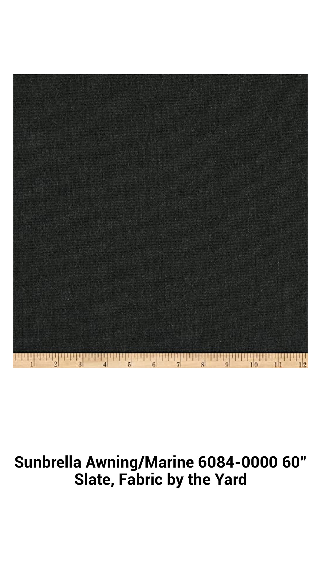 Sunbrella Awning/Marine 6084-0000 60" Slate, Fabric by the Yard Sunbrella Awning/Marine 6084-0000 60" Slate, Fabric by the Yard