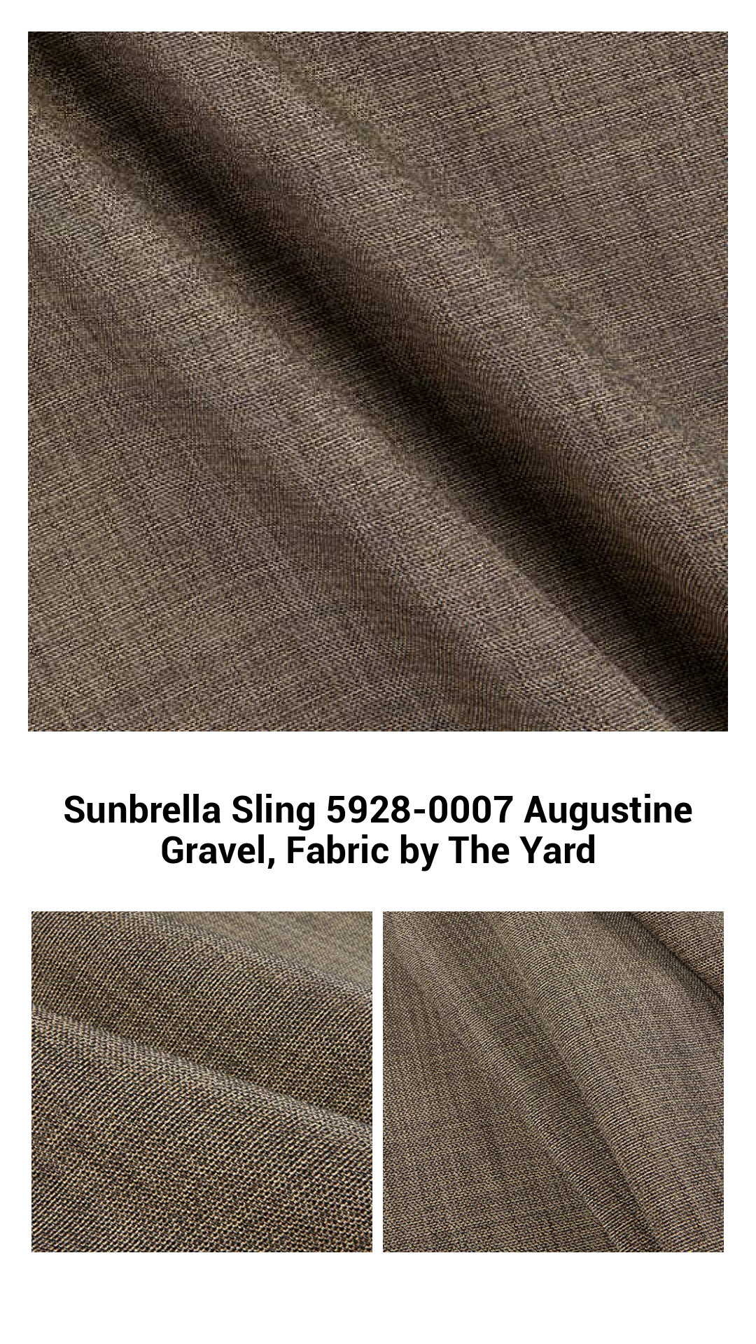 Premium Sunbrella Sling Augustine Gravel Fabric by the Yard - Luxurious Outdoor Comfort with Durable Design