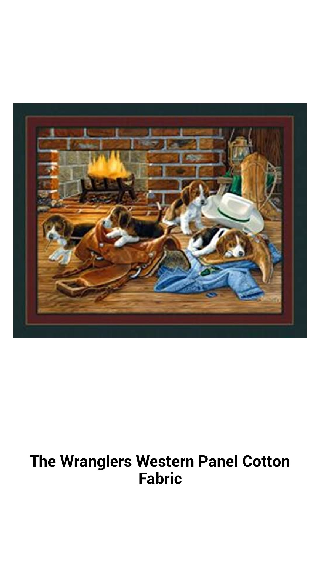 The Wranglers Western Panel Cotton Fabric The Wranglers Western Panel Cotton Fabric