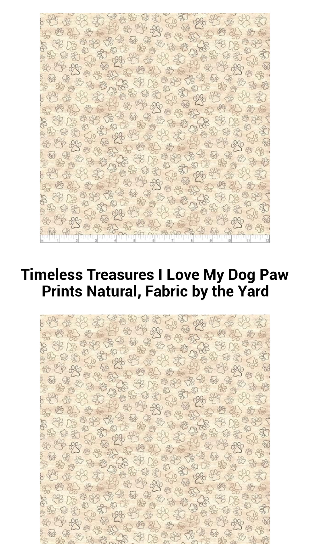 Adorable Dog Paw Print Fabric by the Yard - Perfect for Quilting and Crafts
