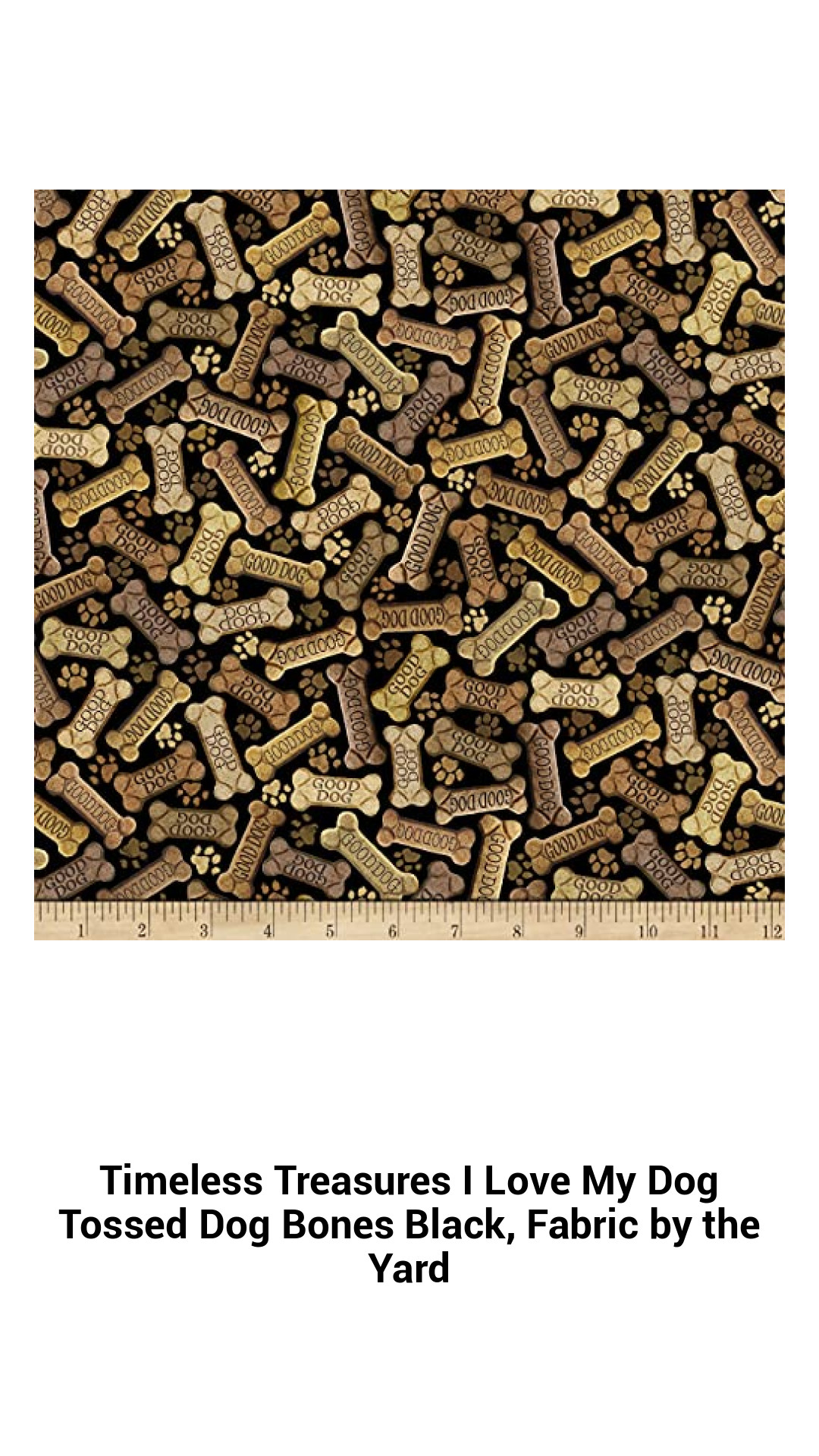 Adorable Dog Bones Fabric by the Yard - Perfect for Quilting and Crafts