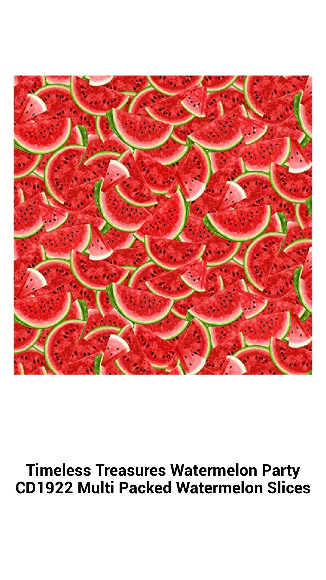 Delightful Watermelon Party Fabric by Timeless Treasures - Premium 100% Cotton for Creative Projects