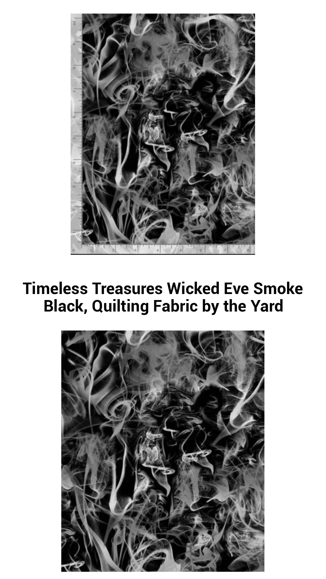 Enchanting Wicked Eve Black Smoke Quilting Fabric – Versatile 100% Cotton by the Yard for Crafts and Home Decor