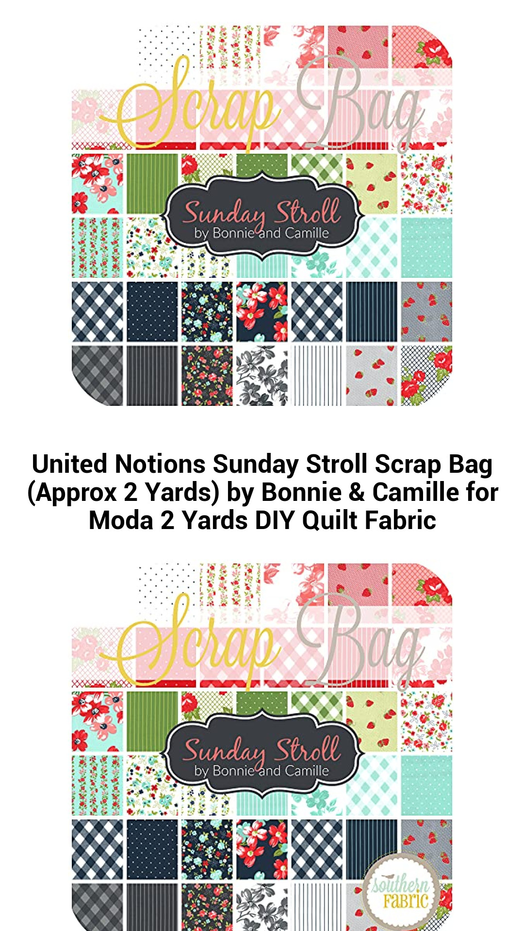 Enchanting Sunday Stroll Scrap Bag by Bonnie & Camille for Moda - Premium 2 Yards of Vibrant Quilt Fabric for Creative Projects