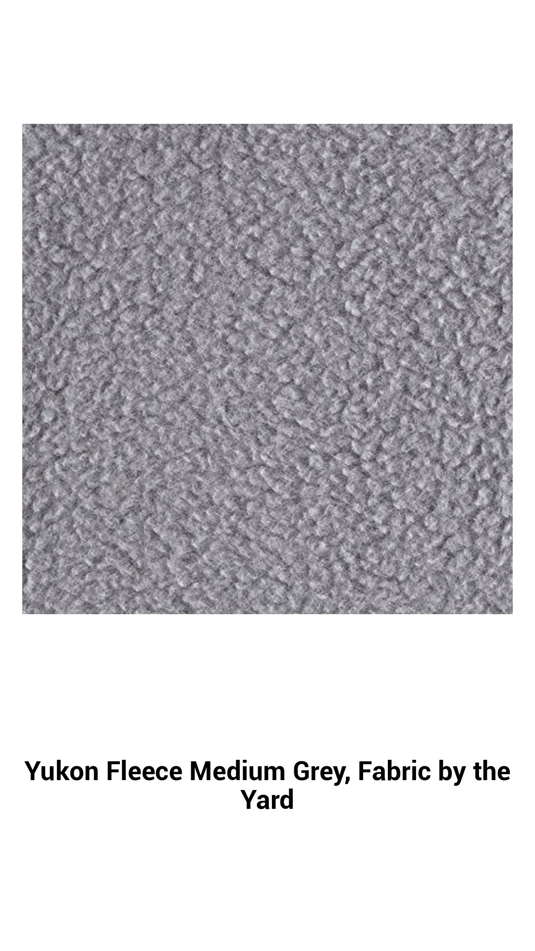 Cozy Yukon Fleece in Medium Grey - Premium Fabric by the Yard for Your Creative Projects